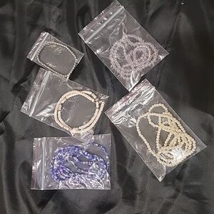 Assorted beads bracelet and necklaces